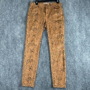 Rewash Rust and Black Snake Skin Patterned Pants size 11R
